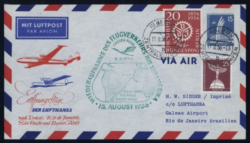 1956, Berlin, PU 17 u.a., Brief