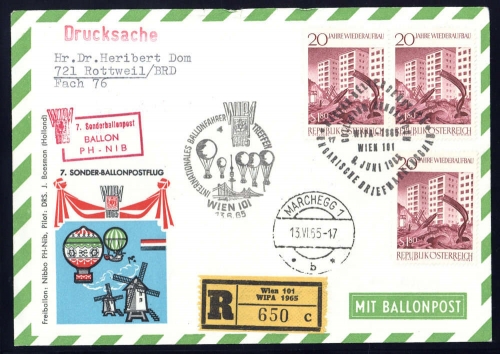 1965, Österreich, 1179 (3), Brief