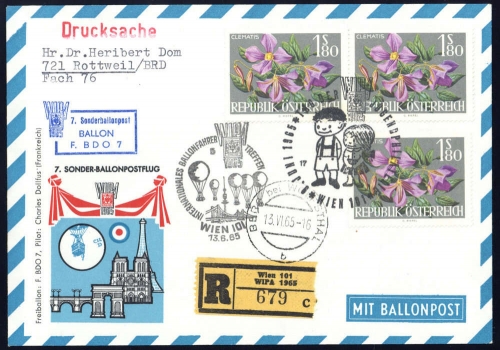 1965, Österreich, 1147 (3), Brief