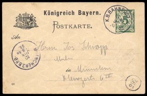 Altdeutschland Bayern, GA, Brief