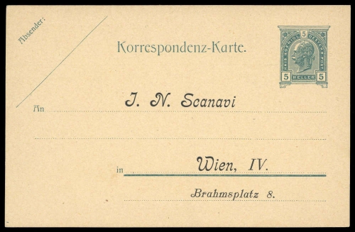 1899, Österreich, PP, Brief