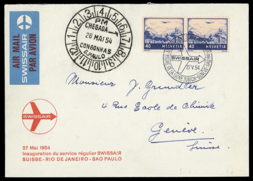 1954, Schweiz, 507 (2), Brief