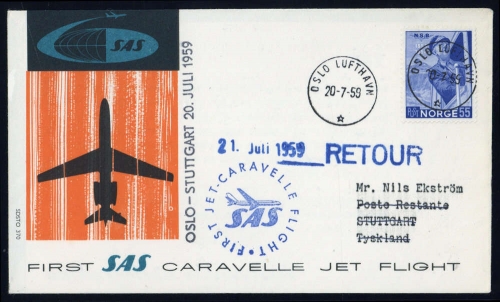 1959, Norwegen, 386, Brief