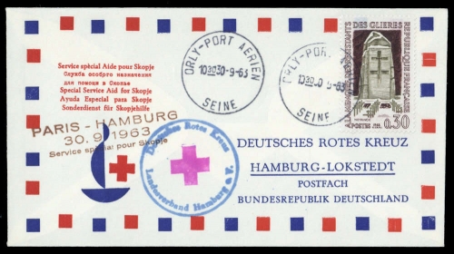 1963, Frankreich, 1430, Brief