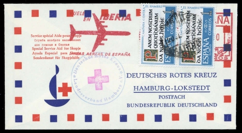 1963, Spanien, 1400 (2), Brief