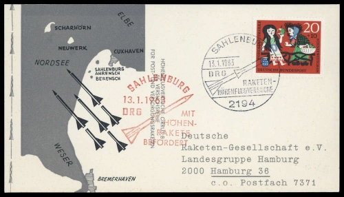 1963, Bundesrepublik Deutschland, 387, Brief