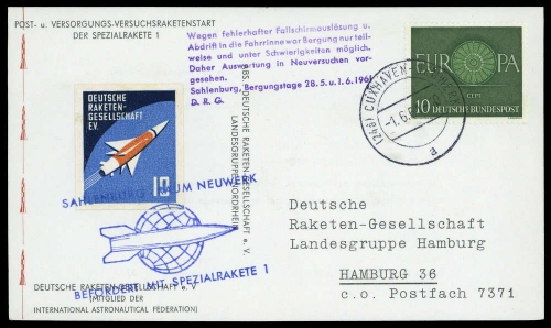1961, Bundesrepublik Deutschland, 337, Brief