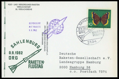 1962, Bundesrepublik Deutschland, 377, Brief