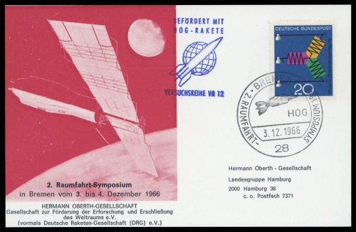 1966, Bundesrepublik Deutschland, 521, Brief
