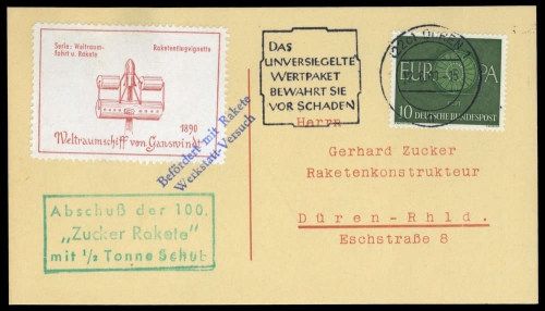 1961, Bundesrepublik Deutschland, 337, Brief