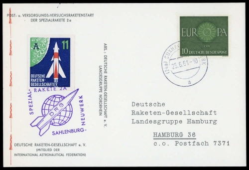 1961, Bundesrepublik Deutschland, 337, Brief