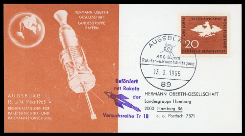 1965, Bundesrepublik Deutschland, 452, Brief