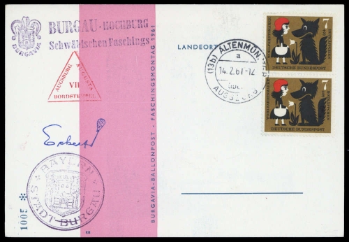 1961, Bundesrepublik Deutschland, 340 (2), Brief