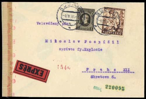 1939, Slowakei, 44 u.a., Brief