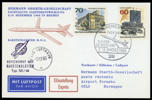 1966, Berlin, 260 + 261, Brief