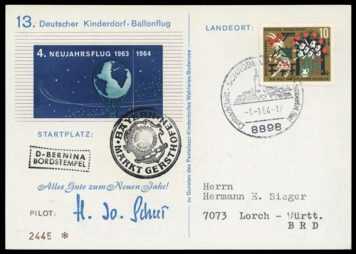 1964, Bundesrepublik Deutschland, 408, Brief