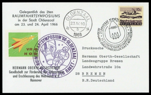 1966, Niederlande, NL, Brief
