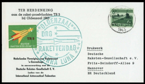 1963, Niederlande, NL, Brief