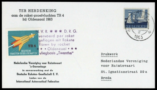 1963, Niederlande, NL, Brief