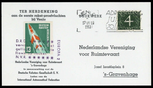 1961, Niederlande, NL, Brief