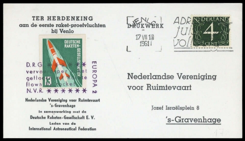 1961, Niederlande, NL, Brief