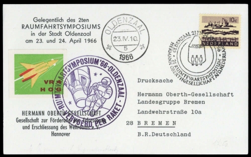 1966, Niederlande, NL, Brief