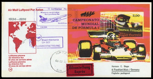 1974, Brasilien, Bl. 31, Brief