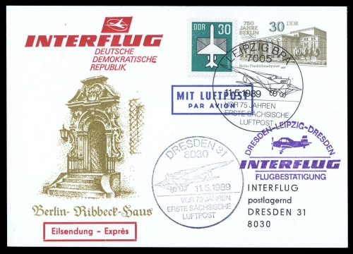 1989, DDR, P98 u.a., Brief