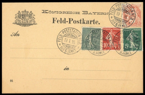 Frankreich, 88 u.a., Brief