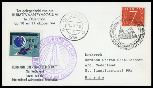 1964, Niederlande, 614, Brief