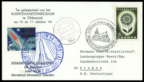 1964, Niederlande, 827, Brief