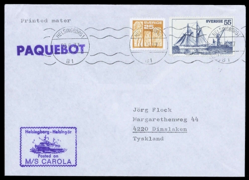 1977, Schweden, 897 u.a., Brief