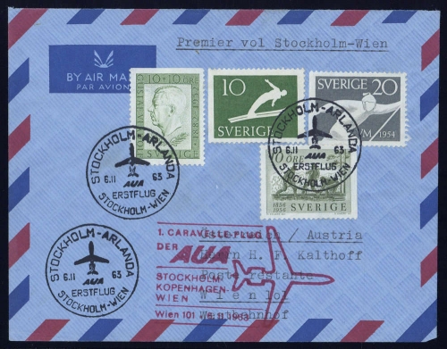 1963, Schweden, 388 u.a., Brief