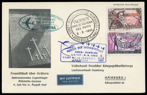 1960, Frankreich, 1295 u.a., Brief