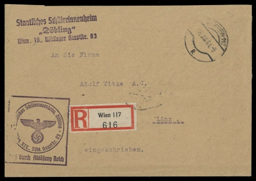 1941, Deutsches Reich, Brief