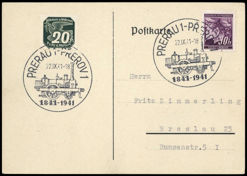 Böhmen und Mähren, 24 u.a., Brief