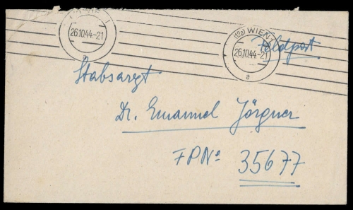 1944, Feldpost II Wk, Brief