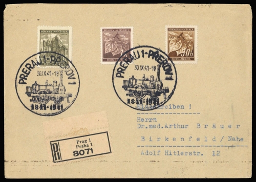 Böhmen und Mähren, 72 u.a., Brief