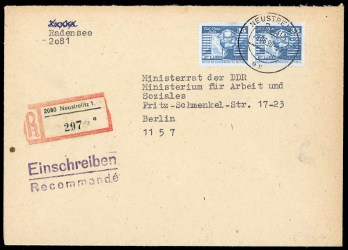 1980, DDR, 2506 (2), Brief