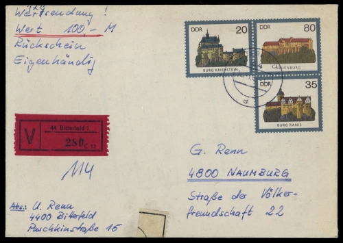 1984, DDR, U 1, Brief