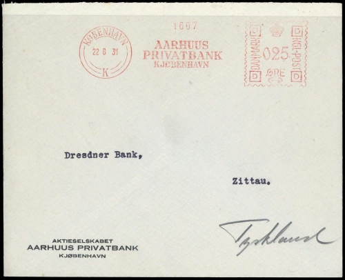 1931, Finnland, Brief