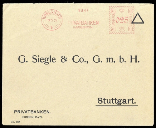 1927, Finnland, Brief