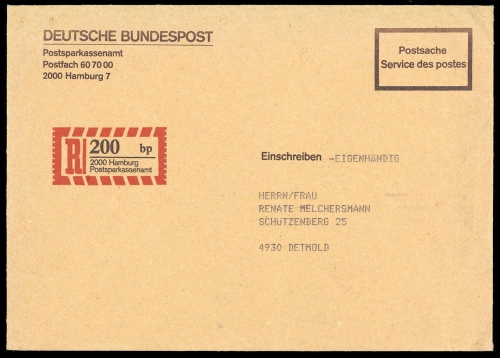 Bundesrepublik Deutschland, Brief