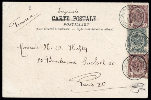 1894, Belgien, 50 u.a., Brief