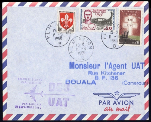 1960, Frankreich, 1317 u.a., Brief