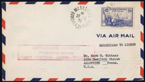 1939, Frankreich, 444, Brief