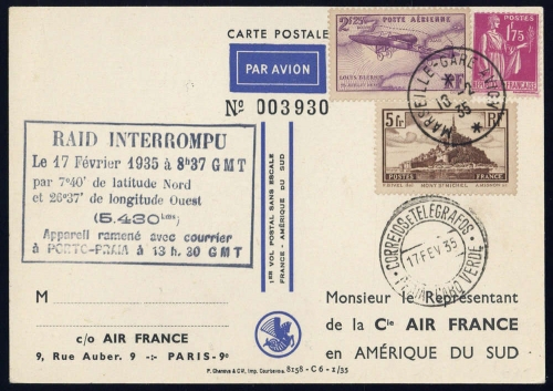 1935, Frankreich, 294 u.a., Brief