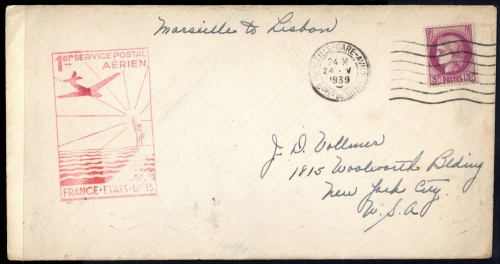 1939, Frankreich, 405, Brief