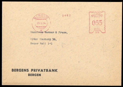 1954, Norwegen, Brief