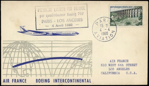 1960, Frankreich, 1288, Brief